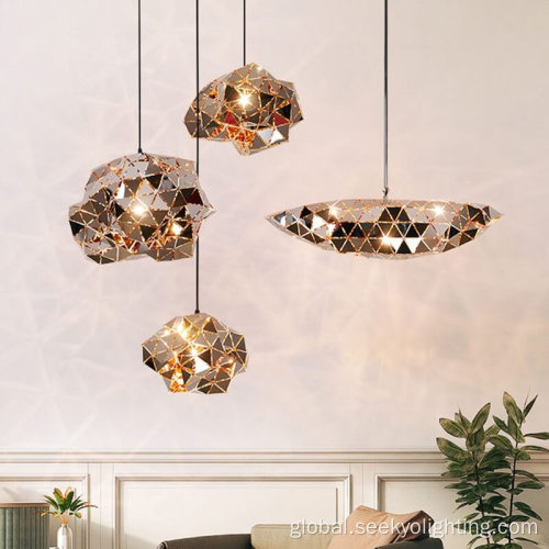 Stainless Steel Pendant Light Living Room Stainless Steel Chrome Pendant Lamp Chandelier Manufactory
